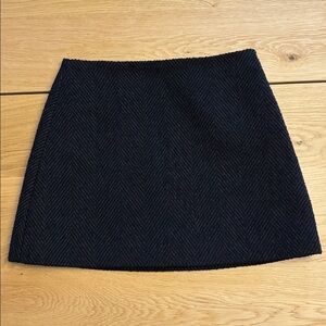 Gap A-line Mini Skirt Herringbone Pattern Lined